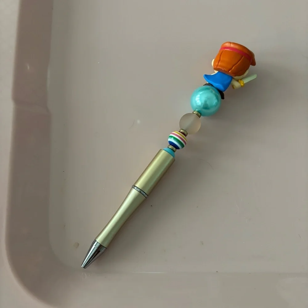 Disney Doorables: Hercules: Hercules with sword handmade beaded pen